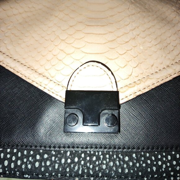 Loeffler Randall Python Emboss Crossbody Leather Bag. - Picture 11 of 11